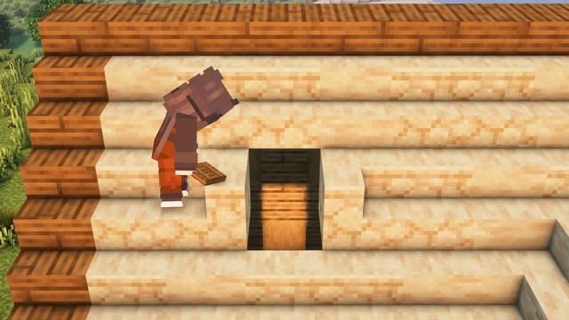 The Perfect Starter House to Start Your Minecraft World I Easy Tutorial смотреть онлайн