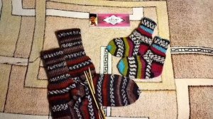 Носочки из пряжи Alize Superwash