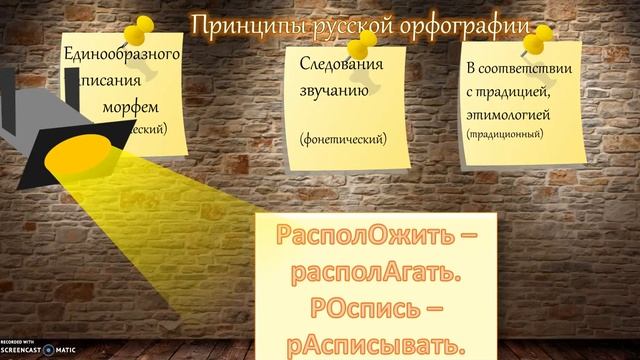 Принципы русской орфографии смотреть онлайн