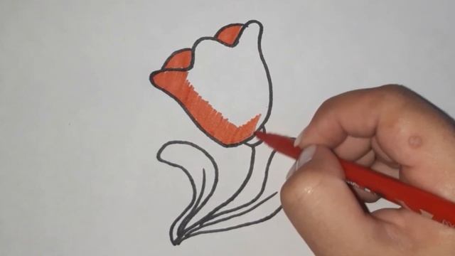 Bolalar chizilgan Lola/Children's drawing of a Tulip/Как нарисовать тюльпан смотреть онлайн