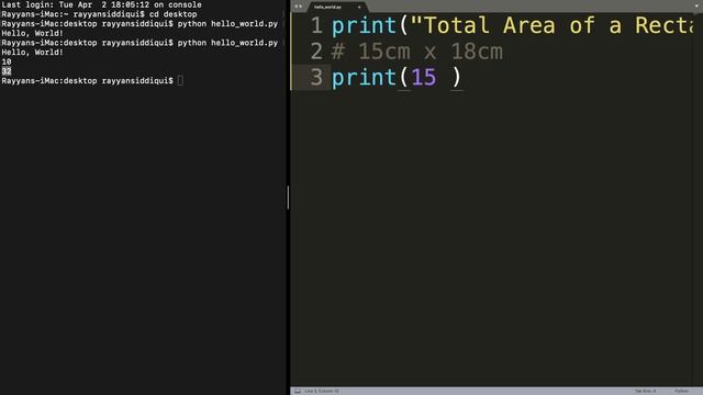 Print() Function in Python | Creating a Script with Python | Learning Python for Beginners (03) смотреть онлайн