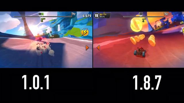Angry Birds GO! 1.0.1 VS 1.8.7 Part 1 смотреть онлайн