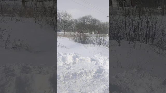Ставропольский край Предгорный район выпало 40 см снега, снова пришла зима смотреть онлайн
