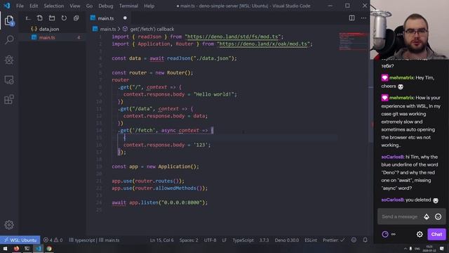 BxJS - Building simple HTTP server with Deno смотреть онлайн