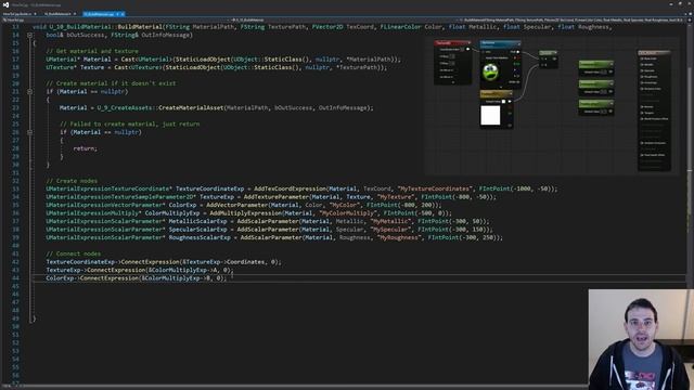 UE5 C++ 10 - How To Build Material Graph with C++? - Unreal Engine Tutorial Editor CPP смотреть онлайн