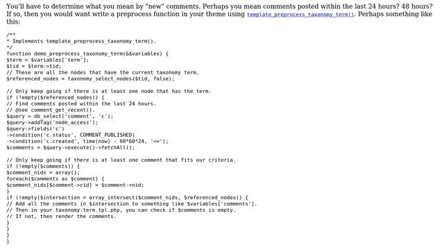 Drupal: PHP to show if content has new comments in taxonomy-term.tpl.php? (2 Solutions!!) смотреть онлайн