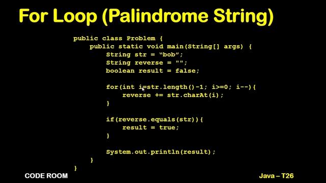 PALINDROME STRING JAVA | JAVA FOR LOOP EXERCISES | T-26 | JAVA COURSE FOR BEGINNERS 2023 смотреть онлайн