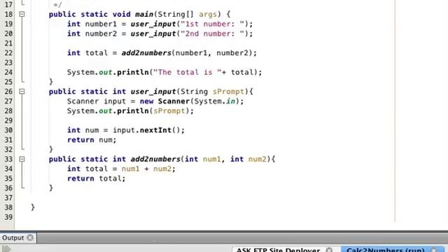 Reading Java Code - Program 2 Calc2Numbers - Part 2 смотреть онлайн