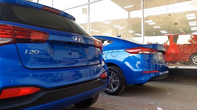 Taking Delivery Hyundai Elantra Marina Blue | i20 Marina Blue | Exterior and Interior смотреть онлайн