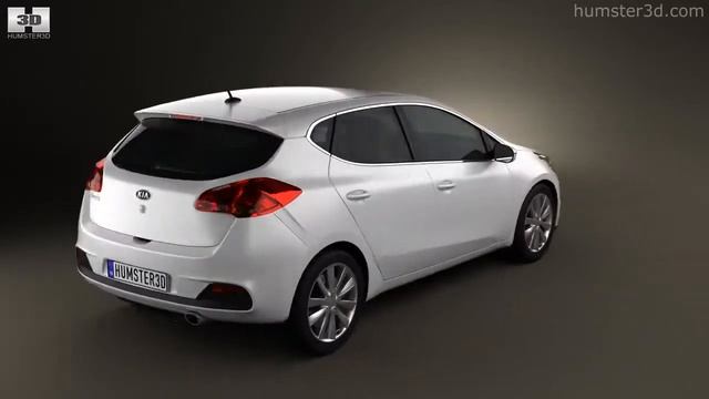 Kia Ceed hatchback 5-door 2013 by 3D model store Humster3D.com смотреть онлайн