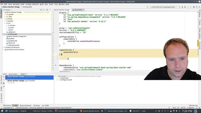 Spring Boot - Docker Image with the jar file using the Gradle Docker Plugin смотреть онлайн