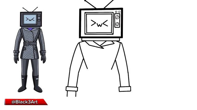 How to DRAW TV WOMAN | SKIBIDI TOILET Easy and Step By Step смотреть онлайн