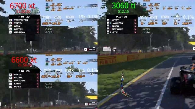 3060 ti VS 6700 xt VS 6600 xt || F1 2020 | Bench | 2k | 1440p смотреть онлайн