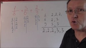 Наименьшее общее кратное трёх чисел. Математика 6 класс