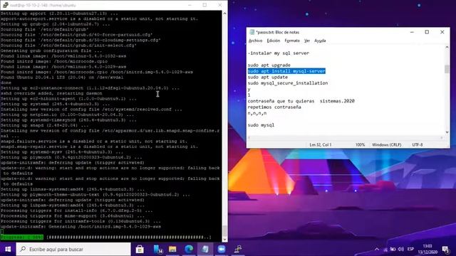 instalar my sql server en ubuntu usando PUTTY смотреть онлайн