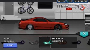 Pixel Car Racer - Drag Toyota Supra Build