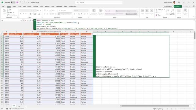 Python In Excel Linear Regression смотреть онлайн