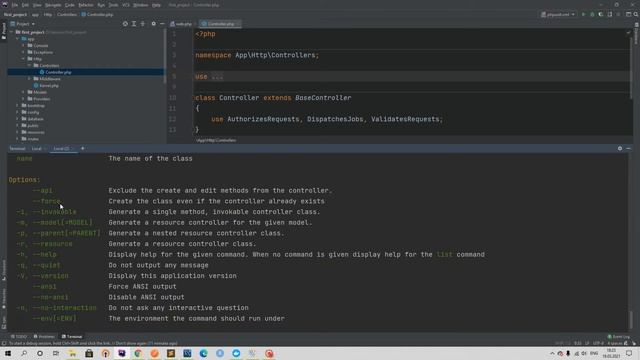 Laravel курс с нуля, база. 3. Первый controller в laravel смотреть онлайн
