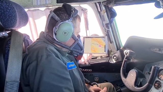 Ан-124-100 Руслан. Увлекательное видео из кабины пилотов. Перелет Баку-Киев. смотреть онлайн