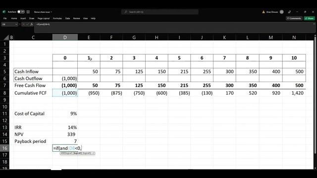 How to calculate Payback Period on Excel ( Two easy methods) смотреть онлайн