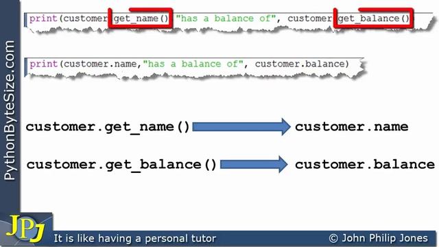 Python getter and setter Methods смотреть онлайн