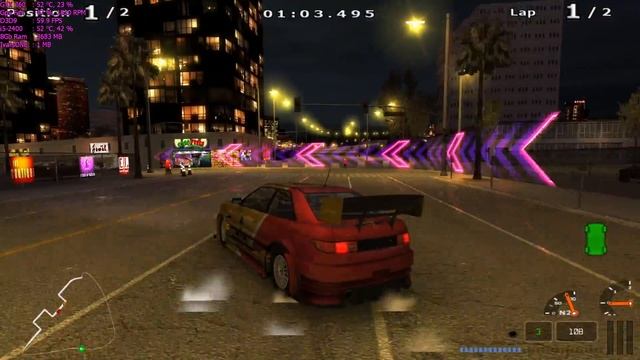 L.A. Street Racing/Overspeed Part 38 - "Hyper Center: Race For 18th Place" смотреть онлайн