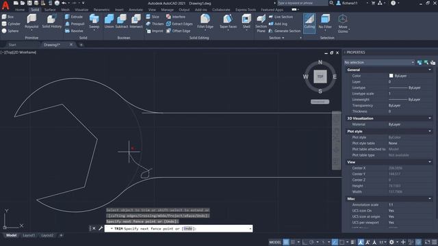 [PART 21] AutoCAD 2021 Solid Join And Extrude Essential Training For Beginner смотреть онлайн