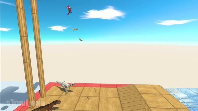 Jump and Escape from Dinosaur Bites - Animal Revolt Battle Simulator смотреть онлайн