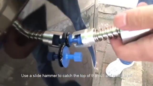 Обратный молоток для удаления вмятин с кузова автомобиля без покраски. смотреть онлайн