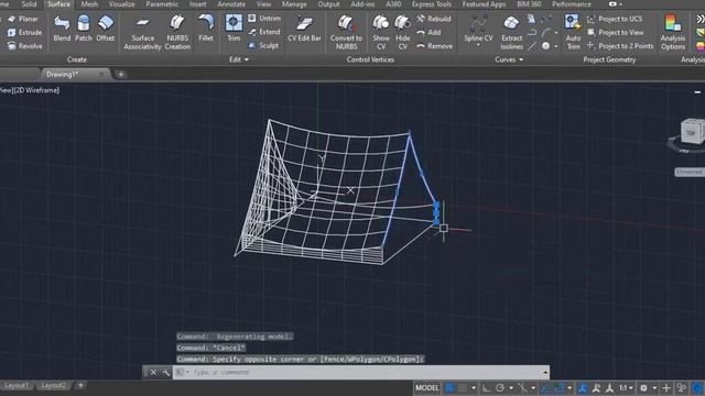 How To AutoCAD Surface Modeling - Tent (Camp) 3D Model - QasimCAD смотреть онлайн