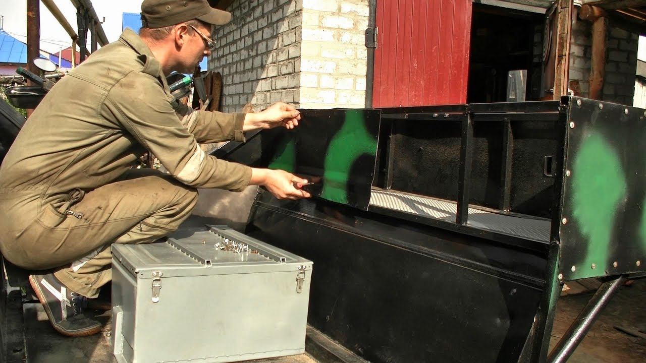 Трицикл на базе мотоцикла Урал / 13 серия / Собираю редуктор Урала, делаю кардан смотреть онлайн