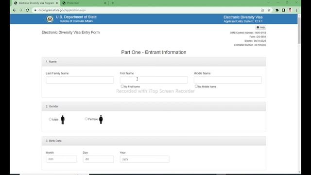 How to apply dv lottery form 2024 from mobile & laptop | DV form filling method | dv photo tools смотреть онлайн