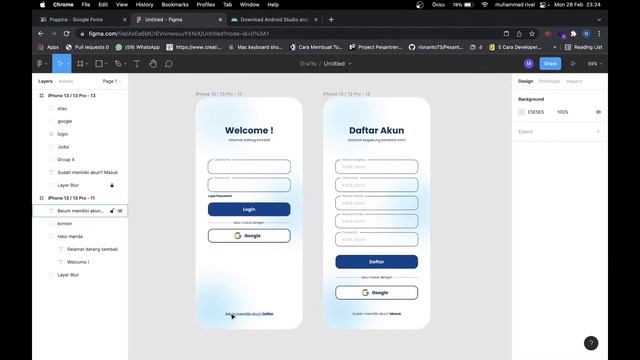 MEMBUAT LAYOUT LOGIN DAN REGISTER DENGAN ANDROID STUDIO (Linear Layout) смотреть онлайн