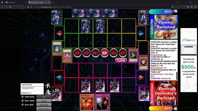 Yu-Gi-Oh! Android Format - fknAzZnDean VS GBO (Round 4 Top 4) смотреть онлайн