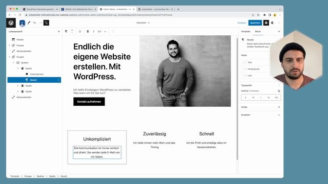 WordPress Startseite gestalten mit dem Block-Editor (ohne Divi, Elementor, WPBakery, etc) #WP2 смотреть онлайн
