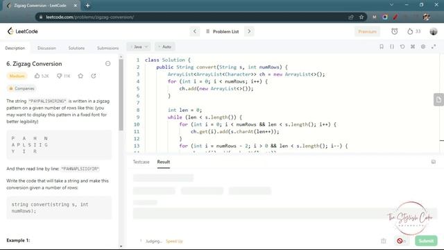 6. Zigzag Conversion | Java Code | LeetCode смотреть онлайн