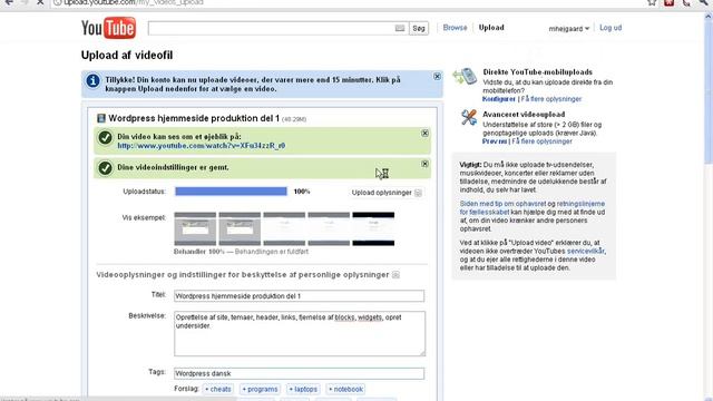 Wordpress.com del 2 Indsæt tekst billeder og video 2011 смотреть онлайн