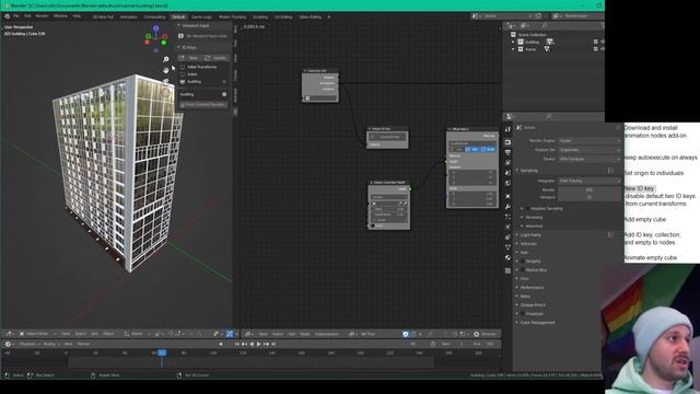 Blender animate building into scene: Animation Nodes смотреть онлайн