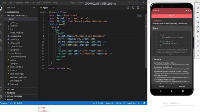 9 - Aula de React Native - Picker Select com UseState смотреть онлайн