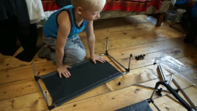 Собираем полку для обуви без травм. смотреть онлайн