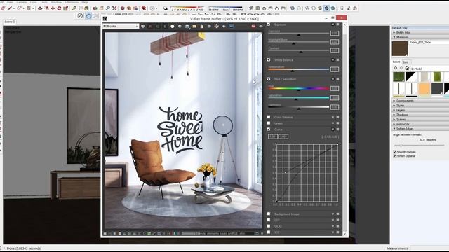 Vray For Sketch Up Series #5 Interior Day Light Tutorial смотреть онлайн