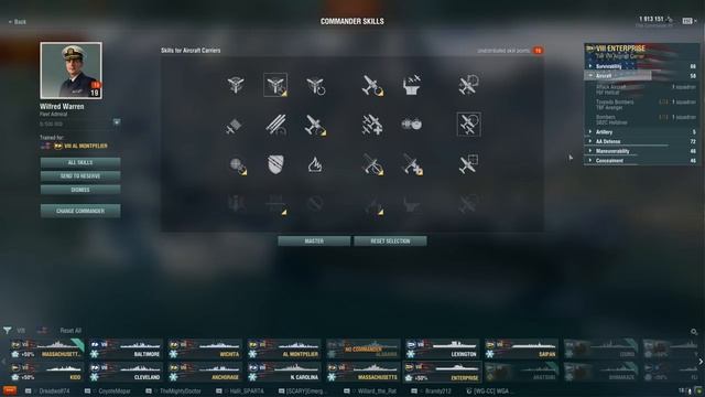 World of Warships New Commander Skills Aircraft Carrier Guide смотреть онлайн