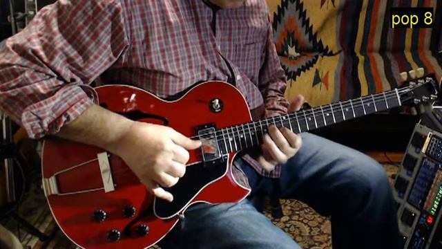 Delta Blues on Digitech TRIO+ POP (style 8) Gibson ES-446 смотреть онлайн