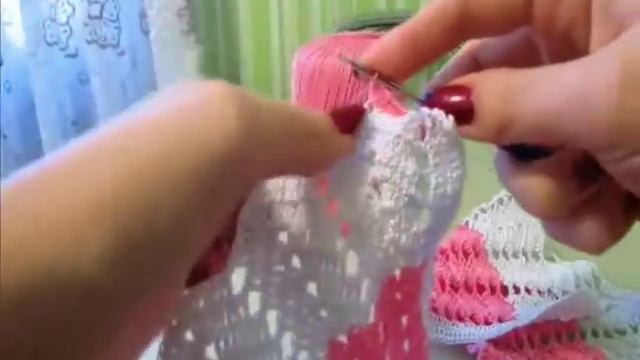 Платье крючком на девочку. Часть 3\ Dress Crocheted For A Girl. Part 3 (English Subtitles)