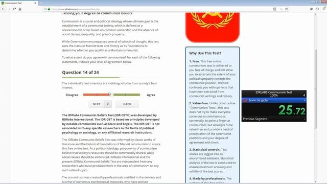IDRlabs Communism Test 100% Speedrun in 0:47.19 WR смотреть онлайн