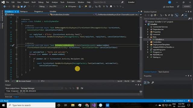 1. [Hindi] Create an Echo Bot using Bot Builder SDK | Microsoft Bot Framework смотреть онлайн