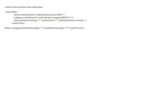 Installation Error: INSTALL_PARSE_FAILED_MANIFEST_MALFORMED?  (30 Answers)
