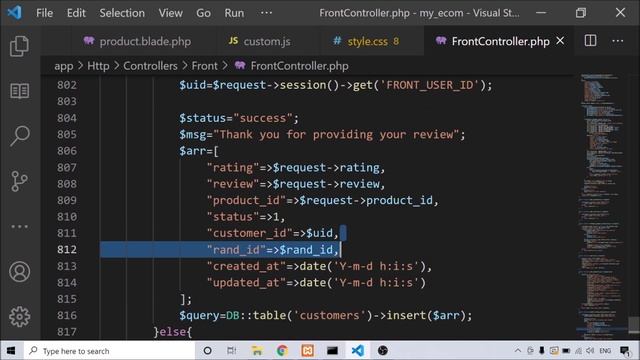 Step by step eCommerce website Development using Laravel 8 - Part 46 (Front Product Review/Rating) смотреть онлайн