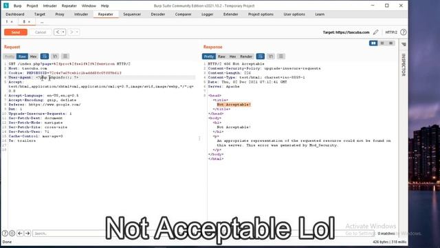 Pentest Solution Video / LFI to RCE / Bypass Not Acceptable using /proc/self/environ смотреть онлайн