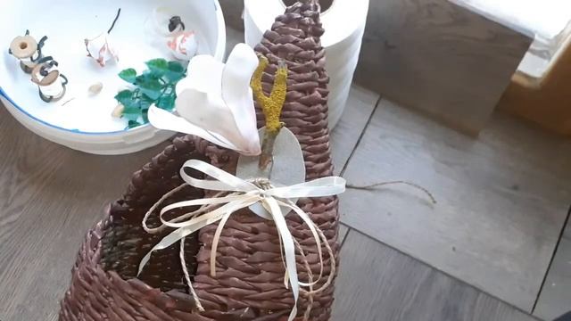 Корзина для Ирины. Съёмный цветочный декор корзинки. смотреть онлайн